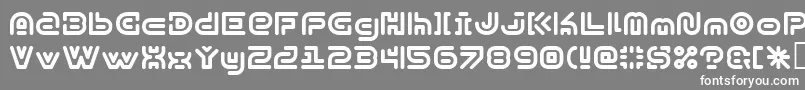 フォントY2kSubterranExpressKg – 灰色の背景に白い文字