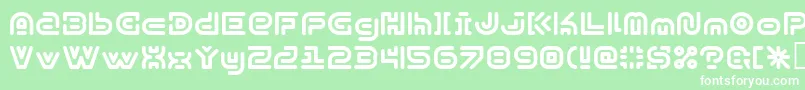 Y2kSubterranExpressKg Font – White Fonts on Green Background