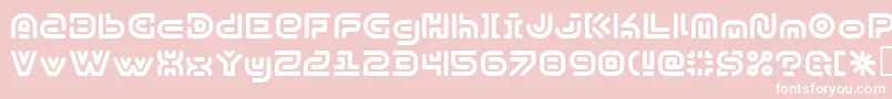 Y2kSubterranExpressKg Font – White Fonts on Pink Background