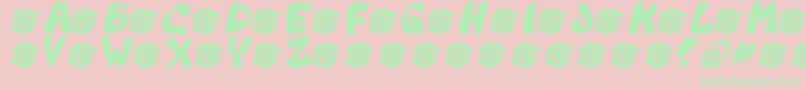 Monkeyboy Font – Green Fonts on Pink Background