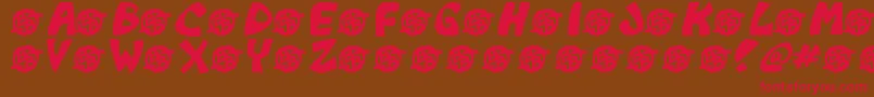 Monkeyboy Font – Red Fonts on Brown Background