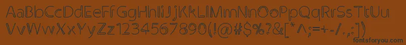 Clip Font – Black Fonts on Brown Background