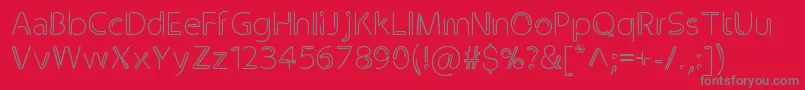 Clip-Schriftart – Graue Schriften auf rotem Hintergrund