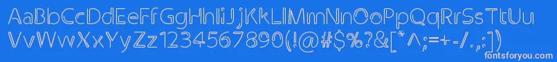 Clip-Schriftart – Rosa Schriften auf blauem Hintergrund