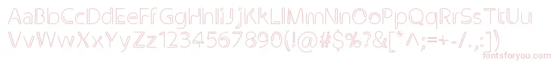 Clip Font – Pink Fonts on White Background