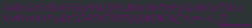 Clip Font – Purple Fonts on Black Background