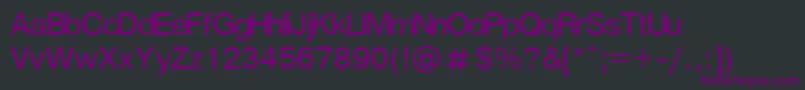 Шрифт GenevaNormal – фиолетовые шрифты на чёрном фоне