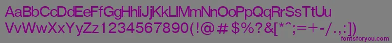 Шрифт GenevaNormal – фиолетовые шрифты на сером фоне