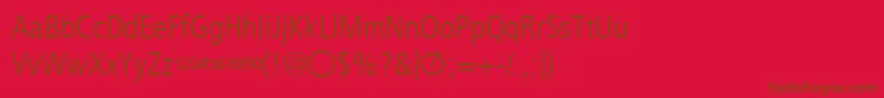 En savoir plus sur la police StTrackList Police StTrackList – polices brunes sur fond rouge