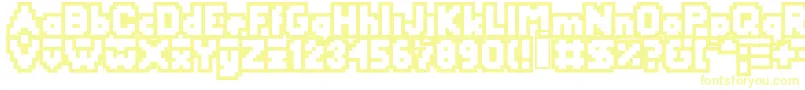 fuente Yetbumbleroutlin – Fuentes Amarillas Sobre Fondo Blanco