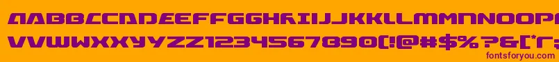 Iapetuscond Font – Purple Fonts on Orange Background