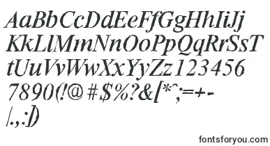  RiccioneantiqueItalic font
