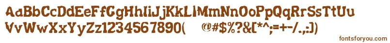Decayingkuntry Font – Brown Fonts on White Background