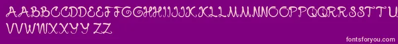 Swampthing Font – Pink Fonts on Purple Background