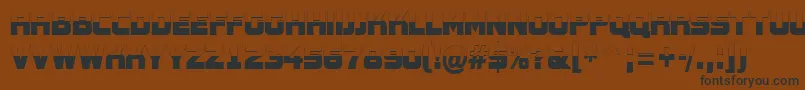 AConceptotitulnrbw Font – Black Fonts on Brown Background