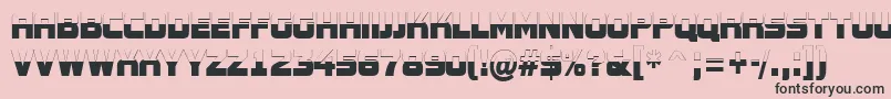 AConceptotitulnrbw Font – Black Fonts on Pink Background