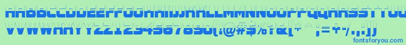 AConceptotitulnrbw Font – Blue Fonts on Green Background