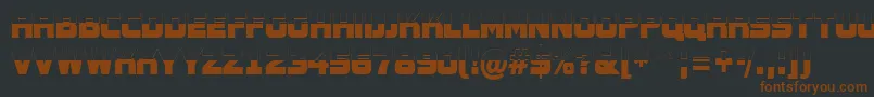 AConceptotitulnrbw-Schriftart – Braune Schriften auf schwarzem Hintergrund
