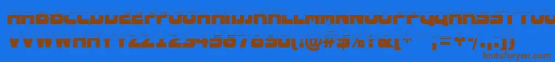 AConceptotitulnrbw Font – Brown Fonts on Blue Background