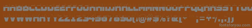 Шрифт AConceptotitulnrbw – серые шрифты на коричневом фоне