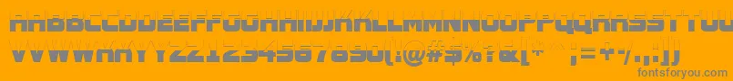 AConceptotitulnrbw-Schriftart – Graue Schriften auf orangefarbenem Hintergrund