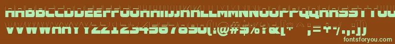 AConceptotitulnrbw Font – Green Fonts on Brown Background