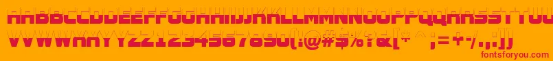 AConceptotitulnrbw Font – Red Fonts on Orange Background