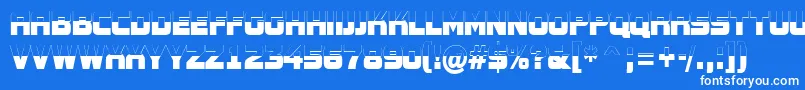 fuente AConceptotitulnrbw – Fuentes Blancas Sobre Fondo Azul