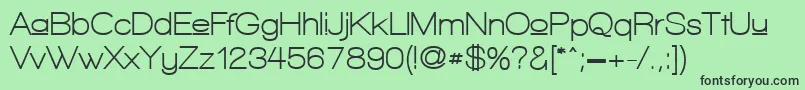 WalkwayUpperBold Font – Black Fonts on Green Background