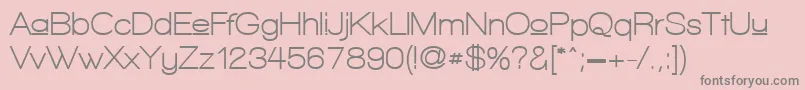 WalkwayUpperBold Font – Gray Fonts on Pink Background