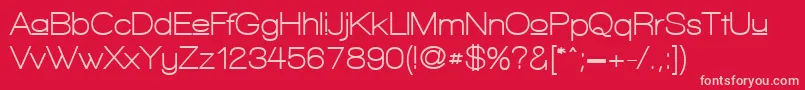 WalkwayUpperBold Font – Pink Fonts on Red Background