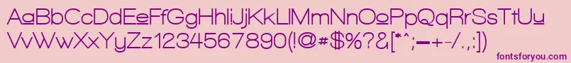 WalkwayUpperBold Font – Purple Fonts on Pink Background