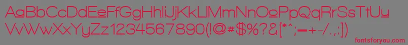 WalkwayUpperBold Font – Red Fonts on Gray Background