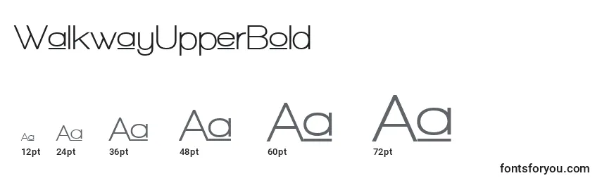 WalkwayUpperBold Font Sizes