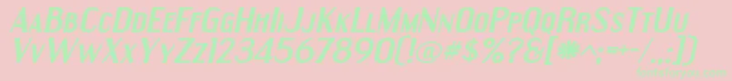 Engeexbi Font – Green Fonts on Pink Background