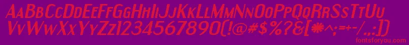 Engeexbi Font – Red Fonts on Purple Background