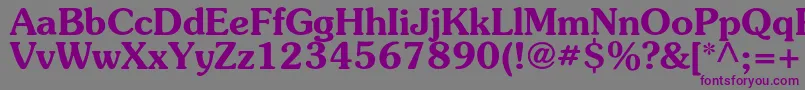 SouvenircBold Font – Purple Fonts on Gray Background