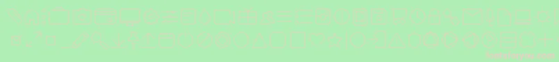 AristaProIconsThinTrial Font – Pink Fonts on Green Background