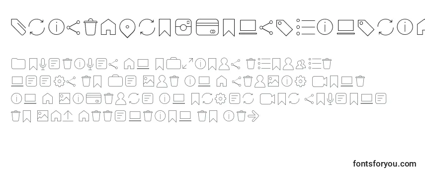 AristaProIconsThinTrial Font
