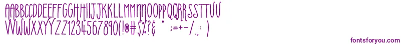 Uberfriends Font – Purple Fonts on White Background