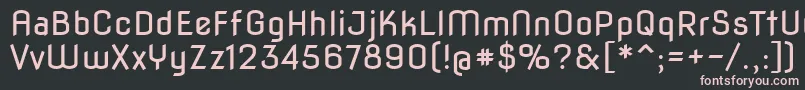 Novaflat Font – Pink Fonts on Black Background