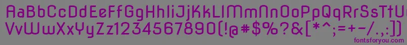 Шрифт Novaflat – фиолетовые шрифты на сером фоне