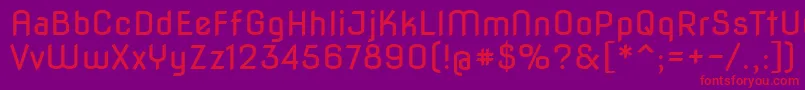 Novaflat Font – Red Fonts on Purple Background
