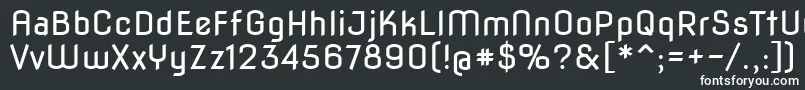 Шрифт Novaflat – белые шрифты на чёрном фоне