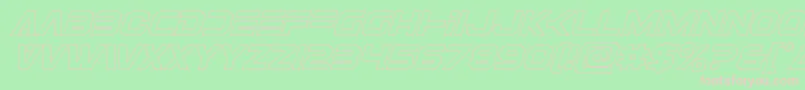 Eurofighteroutital Font – Pink Fonts on Green Background