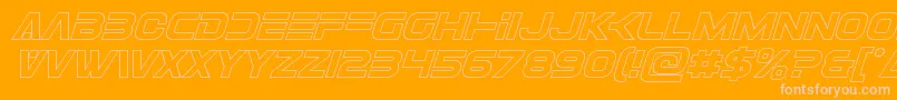 fuente Eurofighteroutital – Fuentes Rosadas Sobre Fondo Naranja