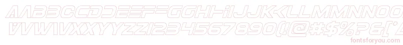 Eurofighteroutital Font – Pink Fonts on White Background