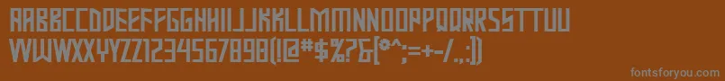 Mastodb Font – Gray Fonts on Brown Background