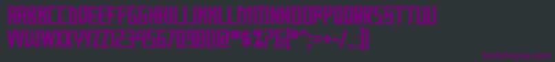 Шрифт Mastodb – фиолетовые шрифты на чёрном фоне