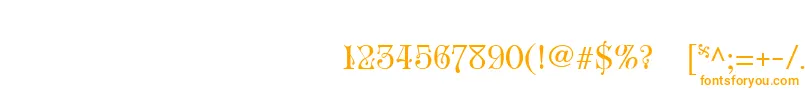 RoseVersailles1-fontti – oranssit fontit valkoisella taustalla